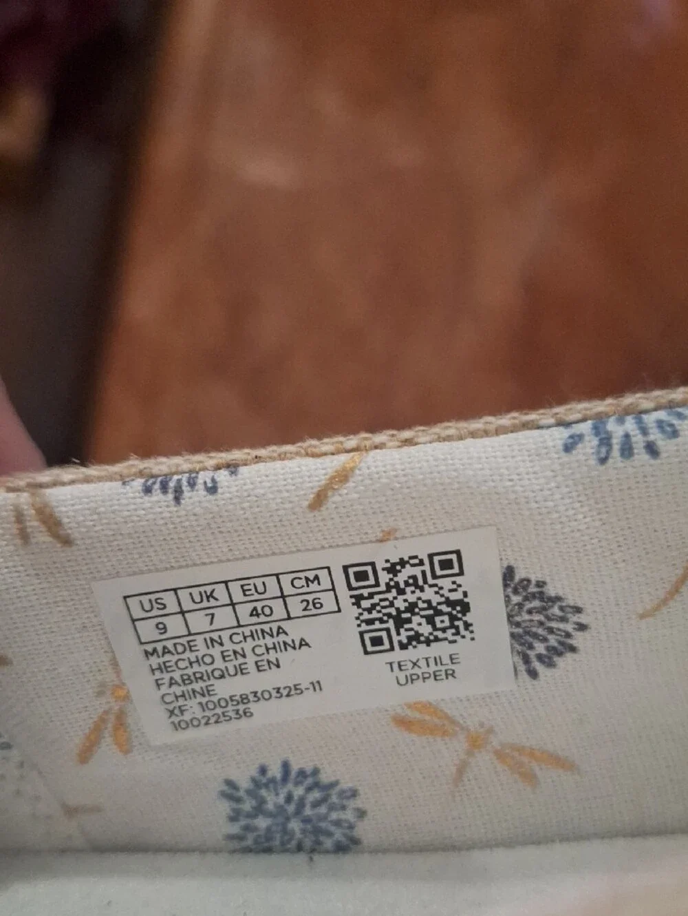 TOMS Women's Valencia Platform Dragonfly Gold Embroidery